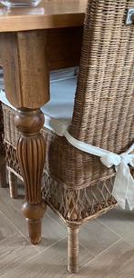 Mooie geloogd grenen eettafel t.e.a.b., Ophalen, 100 tot 150 cm, 50 tot 100 cm, Vier personen