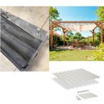 Harmonica schaduwdoek - 270 cm breed x 480 uitschuif zwart, Ophalen of Verzenden, Nieuw