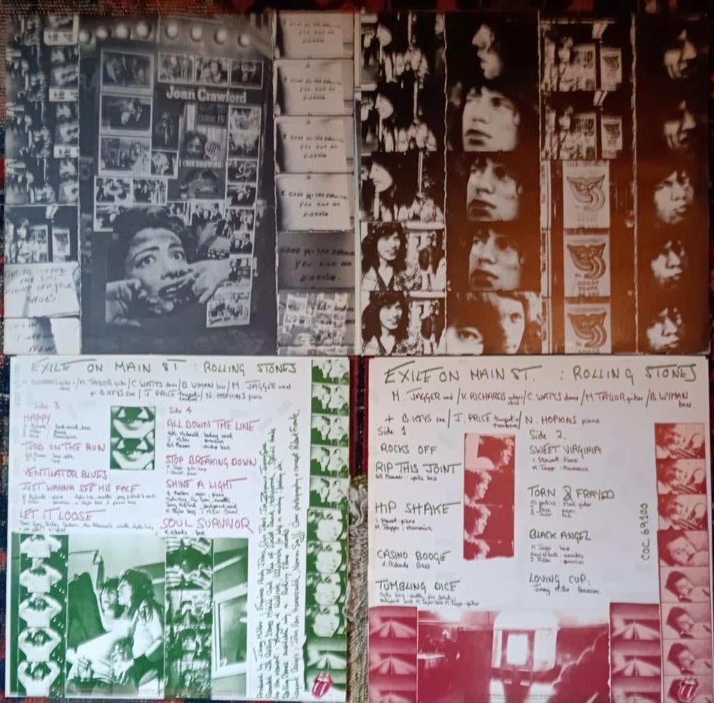 Rolling Stones:Exile On Main St +ALLE ansichtkaarten NL 1972, Cd's en Dvd's, Vinyl | Rock, Ophalen of Verzenden, Zo goed als nieuw