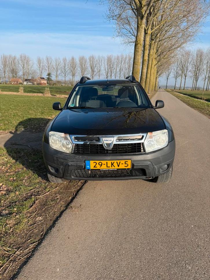 Dacia Duster 1.6 16V 4X2 2010 Zwart lpg-G3 bi-fuel apk 2027, Auto's, Dacia, Particulier, Duster, ABS, Airbags, Airconditioning