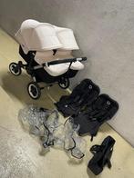 Bugaboo donkey Twin off white, Kinderen en Baby's, Kinderwagens en Combinaties, Gebruikt, Verstelbare duwstang, Bugaboo, Ophalen of Verzenden
