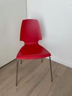 Eettafelstoeltjes rood van Ikea, totaal 3 stuks, Huis en Inrichting, Woonaccessoires | Wandplanken en Boekenplanken, Gebruikt