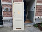 2x Oude deur, twee panelen, massief, 1900, Doe-het-zelf en Verbouw, Deuren en Horren, Ophalen, Gebruikt, 80 tot 100 cm, Binnendeur