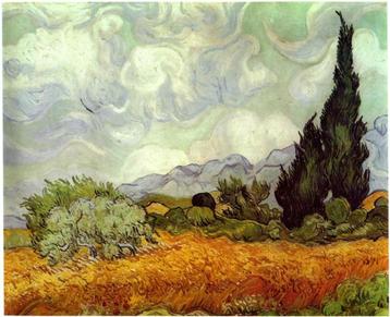Korenveld met cypressen - Van Gogh - 1888 beschikbaar voor biedingen