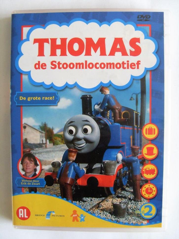 Thomas de stoomlocomotief - De Grote race (originele dvd), Cd's en Dvd's, Dvd's | Tekenfilms en Animatie, Gebruikt, Europees, Poppen of Stop-motion