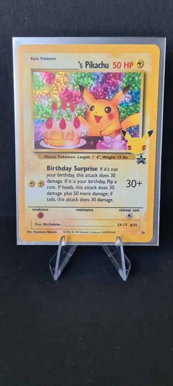 Birthday Pikachu 24 Celebrations beschikbaar voor biedingen