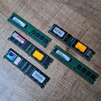 Partij RAM geheugenmodules 2x 512, 3x 256 mb pc2700 ddr400, Computers en Software, RAM geheugen, Ophalen of Verzenden, DDR, Desktop