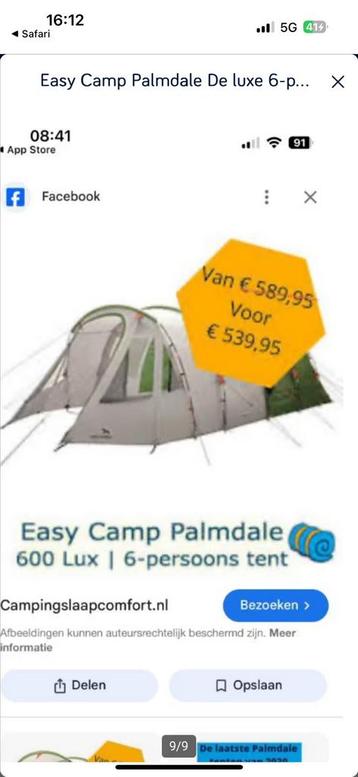 Easy Camp Palmdale De luxe beschikbaar voor biedingen