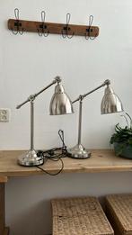 Prachtige zware bureaulampen Ikea, Huis en Inrichting, Lampen | Tafellampen, Modern, Metaal, Zo goed als nieuw, 50 tot 75 cm