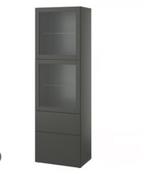 Kast opberg/boekenkast antraciet 200x50x40, Ophalen, 200 cm of meer, 50 tot 100 cm, Zo goed als nieuw