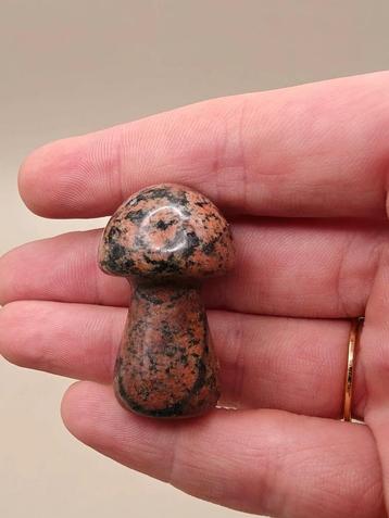 Snowflake Obsidiaan rood/zwart – gepolijste paddenstoel 22 g beschikbaar voor biedingen