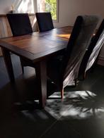 Groot Koloniale Eettafel, 4 tot 6 stoelen, Gebruikt, Ophalen