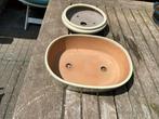 2 Japanse bonsai potten schalen, Steen, Minder dan 30 cm, Minder dan 60 cm, Ophalen of Verzenden