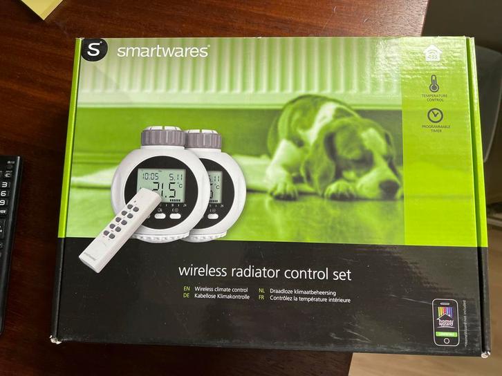 Smartwares Draadloze Radiatorthermostaat Set, Doe-het-zelf en Verbouw, Thermostaten, Nieuw, Slimme thermostaat, Ophalen of Verzenden