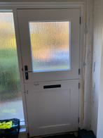 Boerendeur met glas, Doe-het-zelf en Verbouw, Ophalen, Gebruikt, 80 tot 100 cm, 200 tot 215 cm