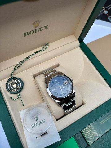 Rolex Datejust 41 | 126300 Wimbledon Oyster Full Set 2021 beschikbaar voor biedingen