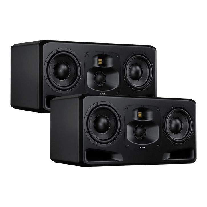 ADAM S5H - Pair (Pro Studio Monitors), Audio, Tv en Foto, Luidsprekers, Gebruikt, Front, Rear of Stereo speakers, 120 watt of meer