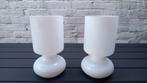 2x Ikea Lykta Mushroom Lampen - Wit - Zeer Goed, Ophalen of Verzenden, Modern, Minder dan 50 cm, Glas