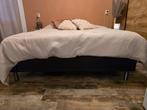 Boxspring Tyssa van Jysk, Ophalen, Gebruikt, Zwart, Tweepersoons