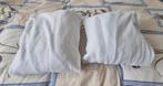 2x badstof hoeslakens 90x200 wit Hema, Eenpersoons, Ophalen of Verzenden, Zo goed als nieuw, Wit