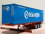 Tekno classic container chassis + Hanjin container., Ophalen of Verzenden, Zo goed als nieuw, Bus of Vrachtwagen, Tekno