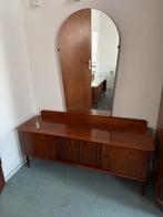 Vintage Kaptafel met Spiegel, Huis en Inrichting, Kasten | Dressoirs, Gebruikt, 100 tot 150 cm, Ophalen of Verzenden, Met lade(s)