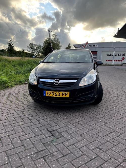 Moet weg!! Opel Corsa 1.0 12V 5D 2009 Zwart, Auto's, Opel, Particulier, Corsa, Airbags, Airconditioning, Elektrische buitenspiegels