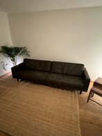 Donkergroene leren UMIX bank – 270x100 cm, Ophalen of Verzenden, 75 tot 100 cm, Leer, 250 tot 300 cm