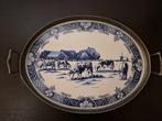 Westraven Kurtz Edeltin dienblad Delfts – koeien blauw-wit, Antiek en Kunst, Ophalen of Verzenden