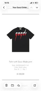 Gucci T-shirt Heren - Verschillende Designs, Ophalen of Verzenden, Zo goed als nieuw, Maat 48/50 (M), Zwart