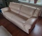 Lederen bank - Tweepersoons, Huis en Inrichting, Banken | Bankstellen, Ophalen, Gebruikt, 150 tot 200 cm, Tweepersoons