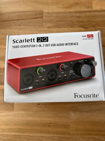 Focusrite Scarlett 2i2 (3rd Gen) Audio Interface beschikbaar voor biedingen