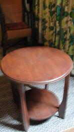Bijzettafel eikenhout vintage 50's stijl, Gebruikt, Vintage 50's, Rond, 55 tot 75 cm