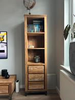Boekenkast Teakhout, Huis en Inrichting, Kasten | Boekenkasten, Ophalen, Minder dan 50 cm, Zo goed als nieuw, Met lade(s)