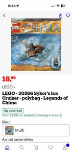 2x LEGO Chima 30266 Sykor's Ice Cruiser (30266), Ophalen of Verzenden, Zo goed als nieuw, Complete set, Lego
