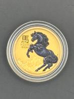 1/10 goud - lunar 3 year of the horse 2026 color 3,11 gram, Ophalen of Verzenden, Goud