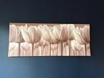 Canvas schilderij met tulpen, Huis en Inrichting, Ophalen, 50 tot 75 cm, 125 cm of meer, Zo goed als nieuw