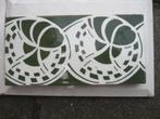 48 stuks antieke hollands groene randtegels 7,5x15cm, Antiek en Kunst, Antiek | Wandborden en Tegels, Ophalen