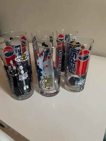 Addams Family Pepsi Glazen - 1991 Nintendo Promo beschikbaar voor biedingen