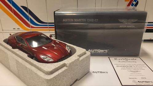 AUTOart Signature Aston Martin One-77 Diavolo Red, Hobby en Vrije tijd, Modelauto's | 1:18, Zo goed als nieuw, Auto, Autoart, Ophalen of Verzenden