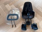 Bobike mini One voorzit fietsstoel coffee bruin + scherm, Fietsen en Brommers, Fietsaccessoires | Fietsstoeltjes, Ophalen, Zo goed als nieuw