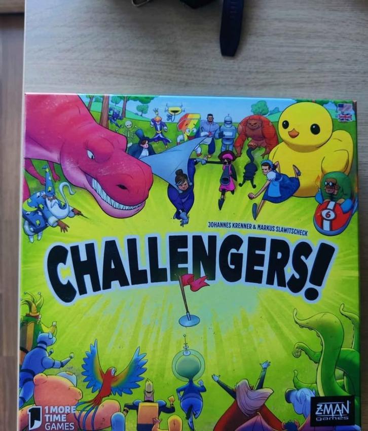 Challengers! (2022) boardgame, english, 1–8 Players, Hobby en Vrije tijd, Gezelschapsspellen | Bordspellen, Zo goed als nieuw