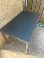 tuintafel antraciet aluminium 145x80cm, Ophalen, Zo goed als nieuw, Rechthoekig, Aluminium