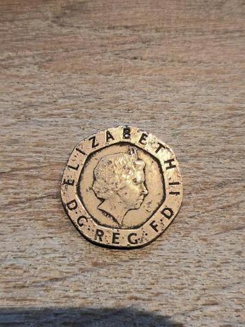 munt 20 pence queen Elizabeth 2 beschikbaar voor biedingen