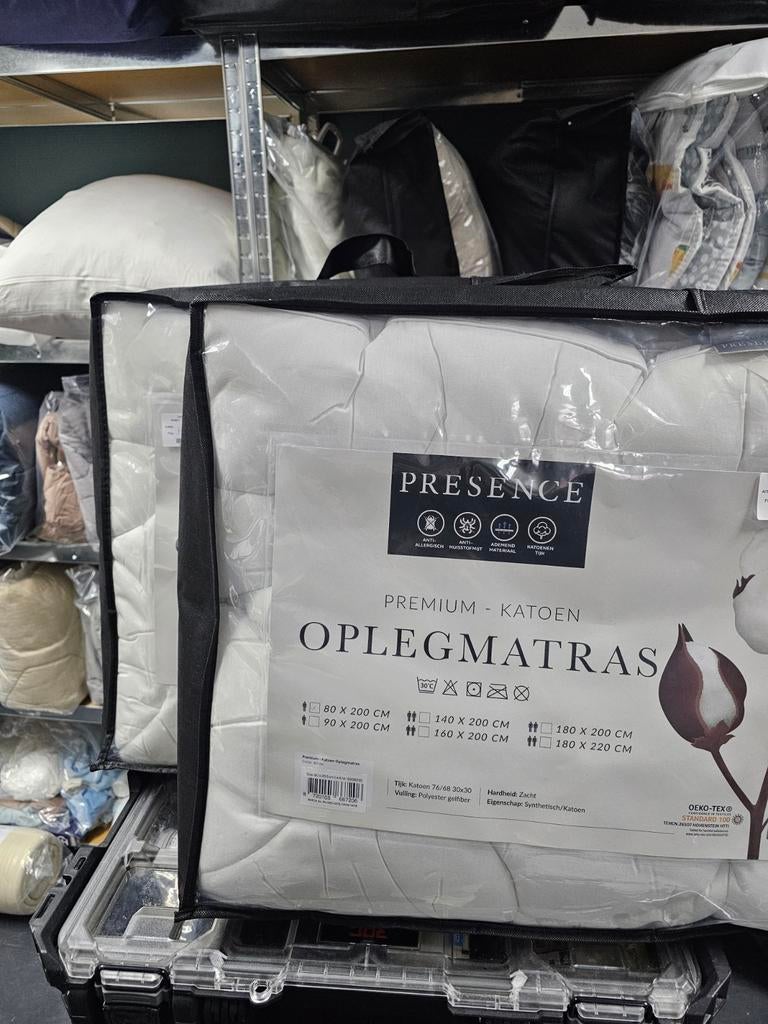 Partij oplegmatrassen 80x200 - 20 stuks, Presence, Nieuw, Ophalen of Verzenden, Interieur en Bekleding
