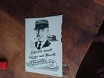 Advertentie van Mascotte vloei spoorwegen 1955, Verzamelen, Ophalen of Verzenden, Zo goed als nieuw, Sigarenbandjes