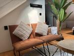 Leen Bakker / Kwantum leren cognac fauteuil stoelen, Ophalen, Gebruikt, Eenpersoons, Minder dan 75 cm