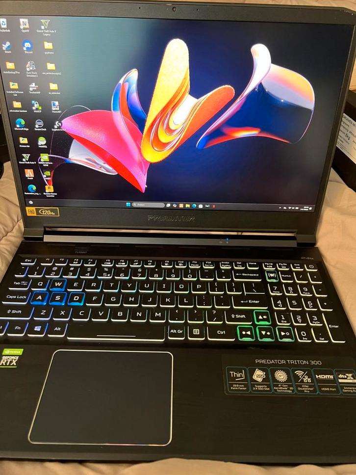 Acer predator triton te koop, Computers en Software, Windows Laptops, Zo goed als nieuw, 15 inch, 2 tot 3 Ghz, Ophalen