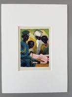 Houtgravure Kees van Dongen inclusief zuurvrij passepartout, Antiek en Kunst, Kunst | Etsen en Gravures, Ophalen of Verzenden