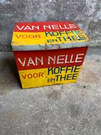 Vintage Van Nelle Koffie winkel voorraad blik, Verpakking, Gebruikt, Ophalen of Verzenden